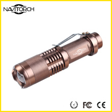 CREE LED telescópico Zoom Alumnium linterna (NK-628)